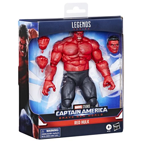 Figura de acción articulada de 20 cm del personaje RED HULK (CAPTAIN AMERICA) MARVEL LEGENDS SERIES de HASBRO