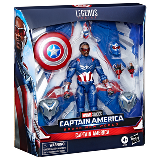 Figura de acción articulada de 16 cm del personaje CAPITAN AMERICA (CAPTAIN AMERICA BRAVE NEW WORLD) MARVEL LEGENDS SERIES de HASBRO