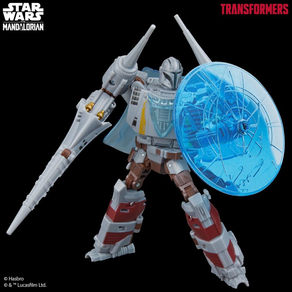 Figura articulada de acción de 16 cm del croosover de STAR WARS X TRANSFORMES de la figura N-1 STARFIGHTER TRANSFORMERS X STAR WARS THE MANDALORIAN de HASBRO