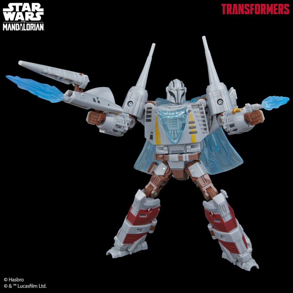 Figura articulada de acción de 16 cm del croosover de STAR WARS X TRANSFORMES de la figura N-1 STARFIGHTER TRANSFORMERS X STAR WARS THE MANDALORIAN de HASBRO