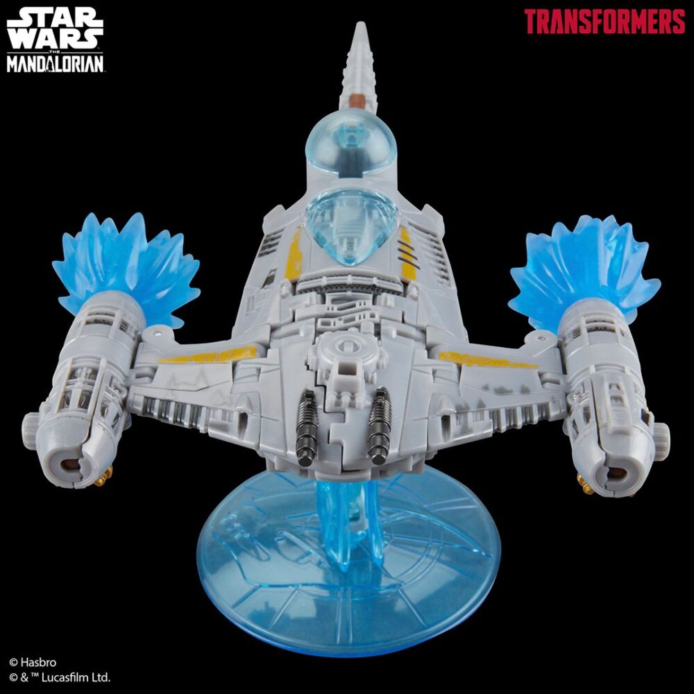 Figura articulada de acción de 16 cm del croosover de STAR WARS X TRANSFORMES de la figura N-1 STARFIGHTER TRANSFORMERS X STAR WARS THE MANDALORIAN de HASBRO