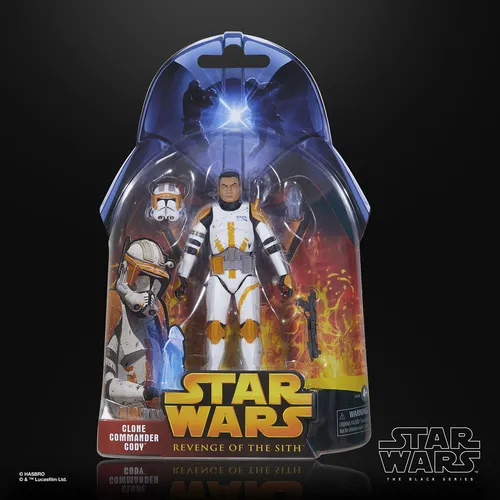 Figura de acción articulada de 16cm del personaje CLONE COMMANDER CODY REVENGE OF THE SITH ESTA WARS THE BLACK SERIES de HASBRO