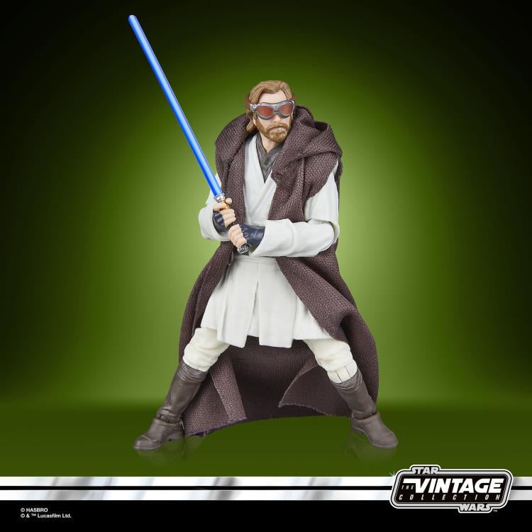 Figura de acción articulada de 9 cm del personaje OBI-WAN KENOBI STAR WARS VINTAGE COLLECTION de HASBRO