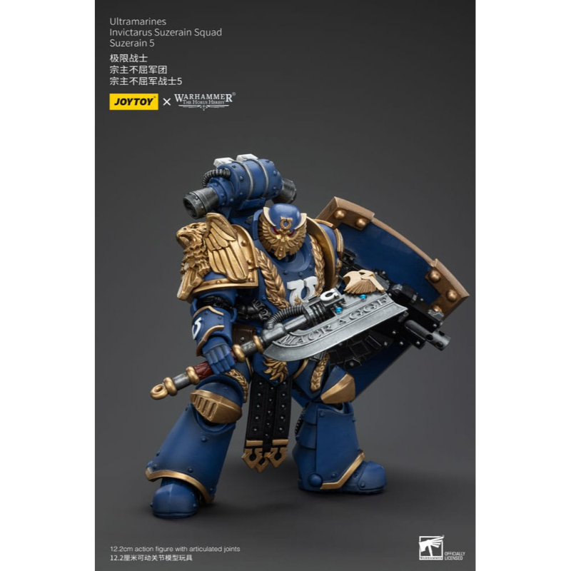 Figura de acción articulada de 15 cm del personaje WARHAMMER INVICTARUS SUZERAIN SQUAD SUZERAIN THE HORUS HERESY ULTRAMARINES 1/18 de JOY TOY