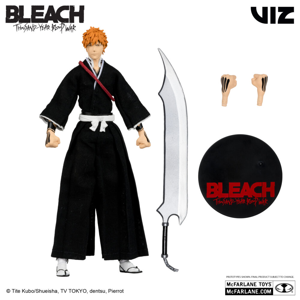 Figura de acción articulada de 16 cm del personaje BLEACH ICHIGO KUROSAKI (THOUSAND-YEAR BLOOD WAR) de MCFARLANE TOYS