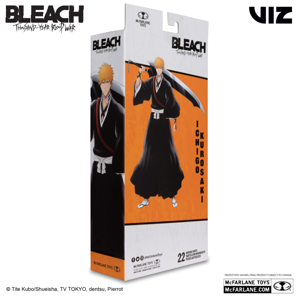 Figura de acción articulada de 16 cm del personaje BLEACH ICHIGO KUROSAKI (THOUSAND-YEAR BLOOD WAR) de MCFARLANE TOYS