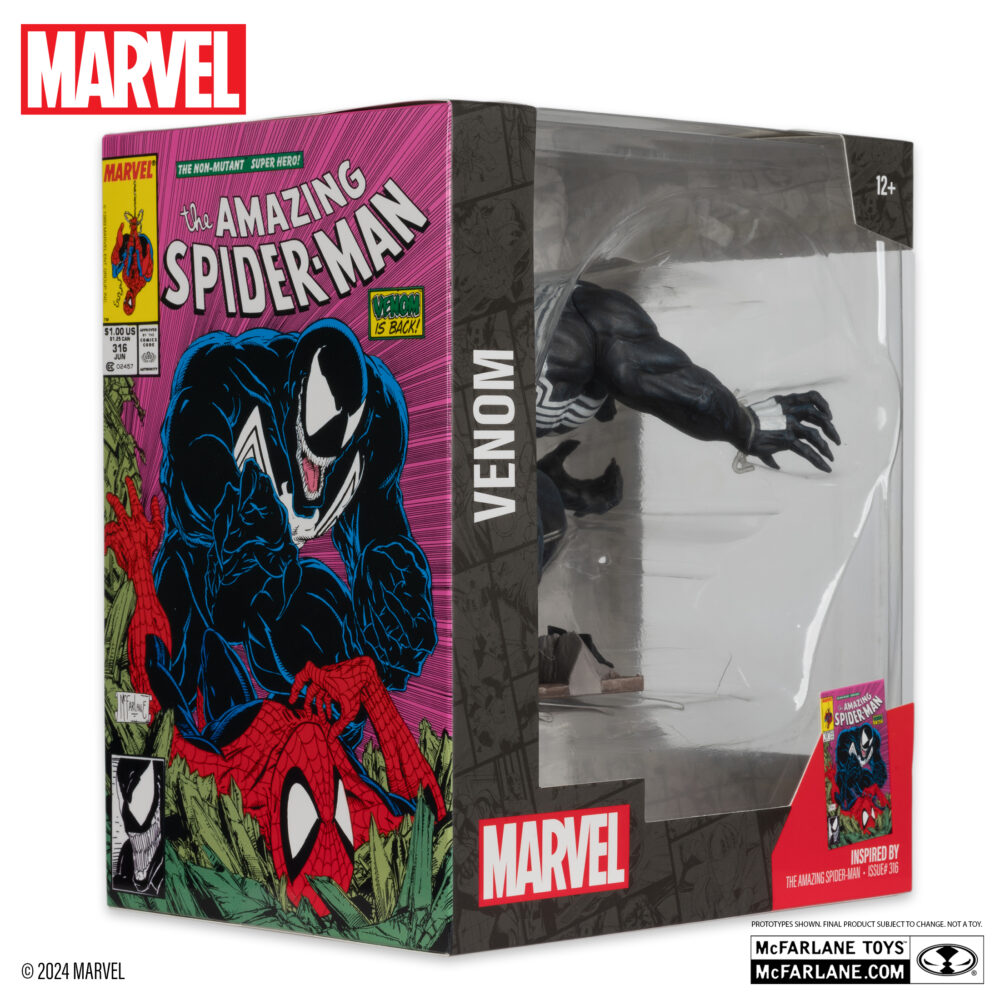 Estatua de PVC escala 1/10 del personaje ESTATUA VENOM 1/10 (THE AMAZING SPIDER-MAN Nº 316) de la marca MCFARALNE TOYS