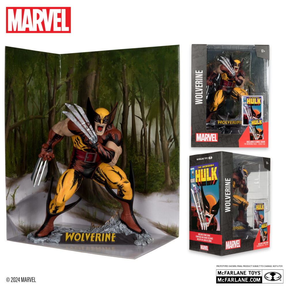 Estatua de PVC de 25cm del personaje ESTATUA WOLVERINE 1/6 (THE INCREDIBLE HULK Nº 340) de MARCARLANE TOYS