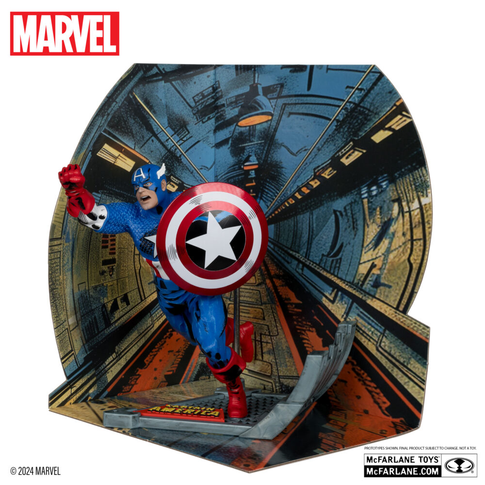 Estatua de PVC escala 1/10 del personaje ESTATUA CAPTAIN AMERICA 1/10 (CAPTAIN AMERICA Nº 100) de la marca MCFARLANE TOYS