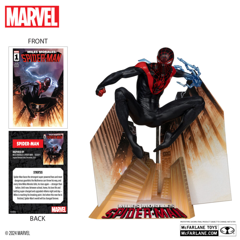 Estatua de PVC del pesonaje ESTATUA MILES MORALES 1/10 (MILES MORALES SPIDER-MAN Nº 1) de MCFARALNE TOYS