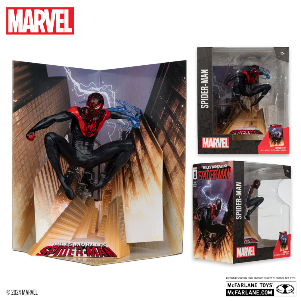 Estatua de PVC del pesonaje ESTATUA MILES MORALES 1/10 (MILES MORALES SPIDER-MAN Nº 1) de MCFARALNE TOYS