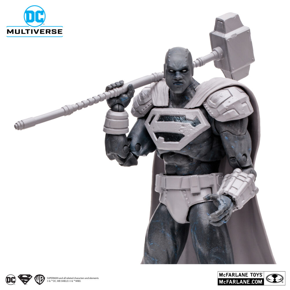 Figura de acción articulada de 16 cm del personaje SUPERMAN STEEL PLATINUM EDITION DC MULTIVERSE de MCFARLANE TOYS