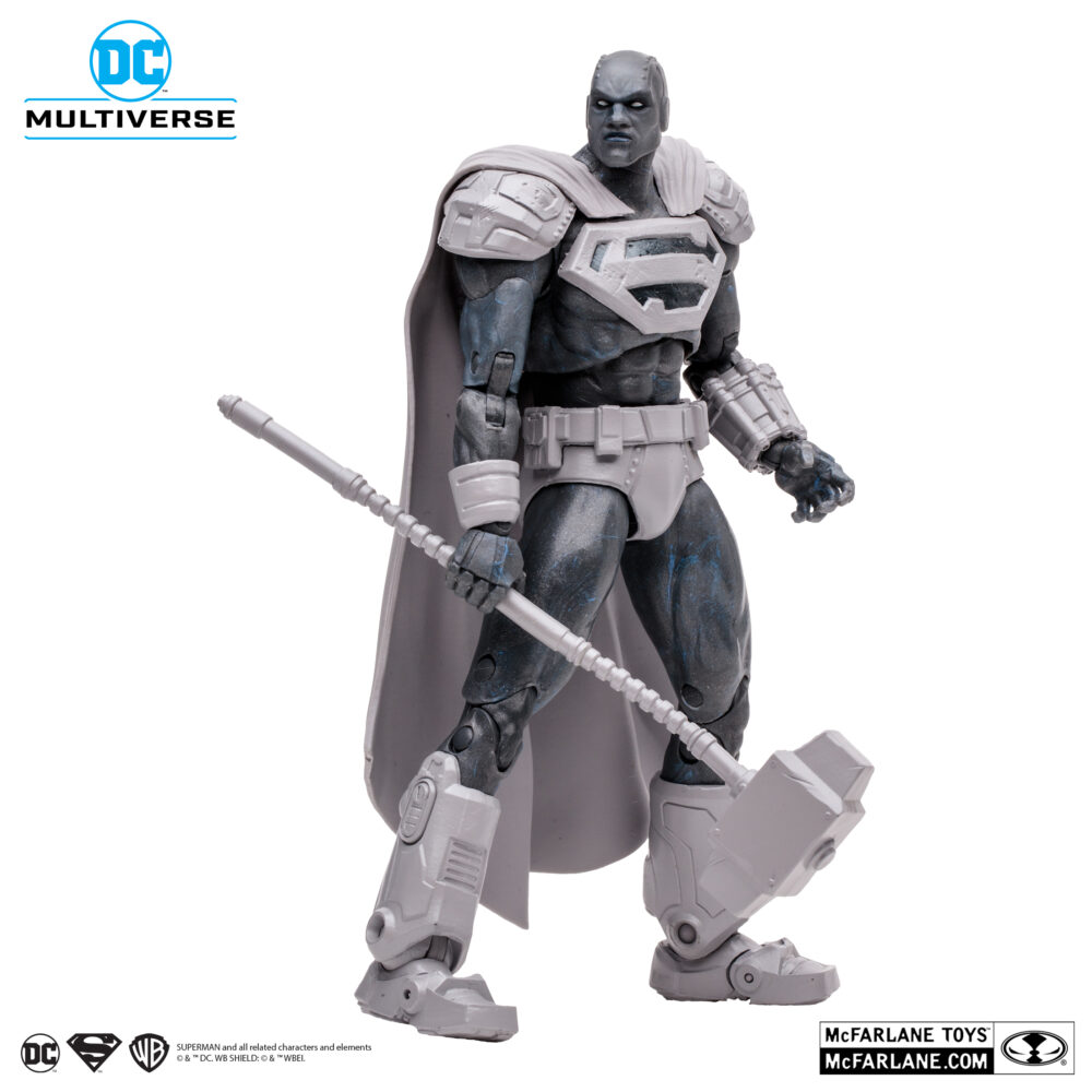 Figura de acción articulada de 16 cm del personaje SUPERMAN STEEL PLATINUM EDITION DC MULTIVERSE de MCFARLANE TOYS