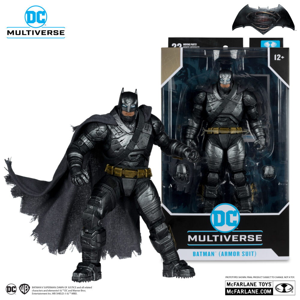 Figura de acción articulada de 17 cm del personaje BATMAN ARMORED SUIT (DAWN OF JUSTICE) DC MULTIVERSE de MCFARLANE TOYS