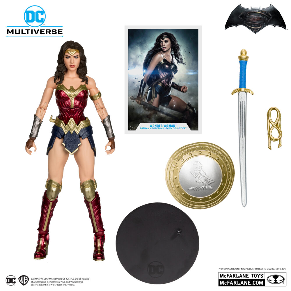 Figura de acción articulada de 17 cm del personaje WONDER WOMAN (DAWN OF JUSTICE) DC MULTIVERSE de MCAFARLANE TOYS