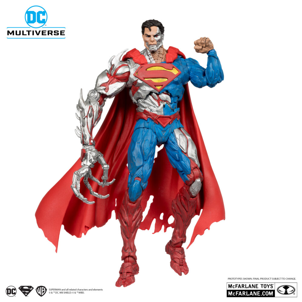 Figura de acción articulada de 16 cm del personaje CYBORG SUPERMAN (DC NEW 52) PLATINUM EDITION DC MULTIVERSE de MCFARLANE TOYS