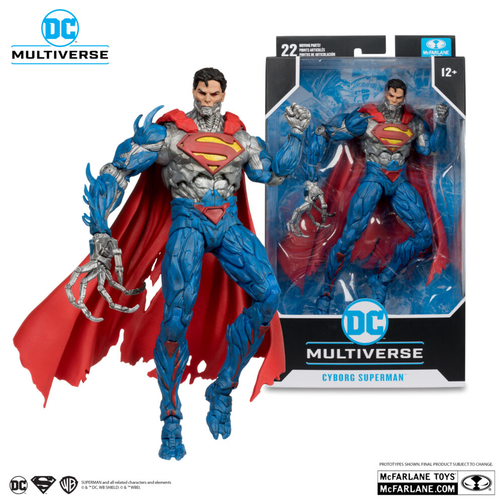 Figura de acción articulada de 16 cm del personaje CYBORG SUPERMAN (DC NEW 52) DC MULTIVERSE de MCFARLANE TOYS