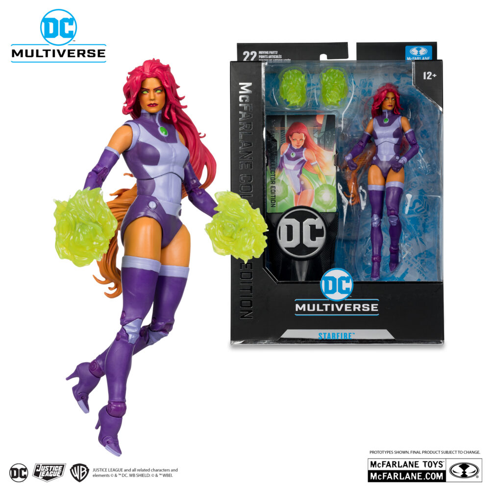 Figura de acción articulada de 16 cm del personaje STARFIRE PLATINUM EDITION COLLECTOR 11 DC MULTIVERSE de MCFARLANE TOYS