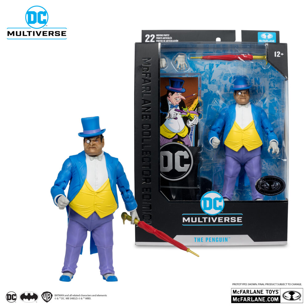 Figura de acción articulada de 16 cm del personaje PENGUIN MCFARLANE PLATINUM EDITION COLLECTOR 12 DC MULTIVERSE de MCFARLANE TOYS