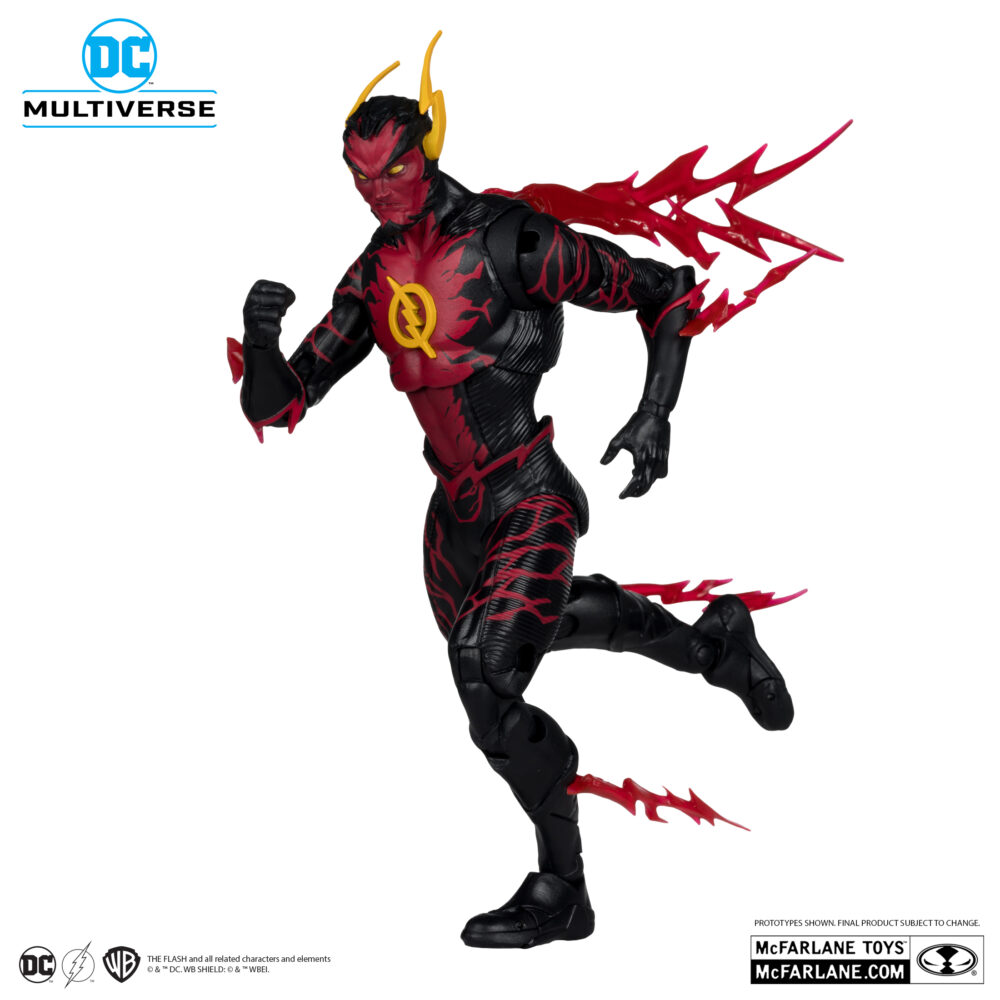 Figura de acción articulada de 16 cm del pesonaje REVERSE-FLASH PLATINUM EDITION DC MULTIVERSE de MCFARLANE TOYS