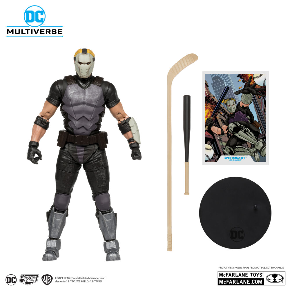 Figura de acción articulada de 16 cm del personaje SPORTSMASTER PLATINUM EDITION DC MULTIVERSE de MCFARLANE TOYS