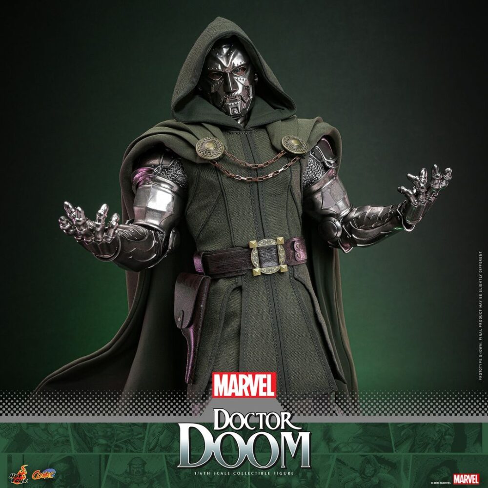 Figura de acción articulada de 30 cm del personaje DOCTOR DOOM COMIC MASTERPIECE 16 HOT TOYS de SIDESHOW