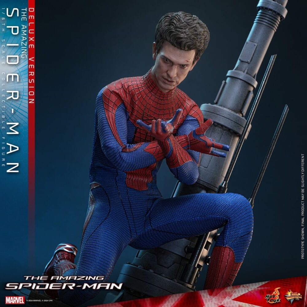 Figura de acción articulada de 30 cm del personaje THE AMAZING SPIDER-MAN DELUXE MASTERPIECE 16 HOT TOYS de Sideshow