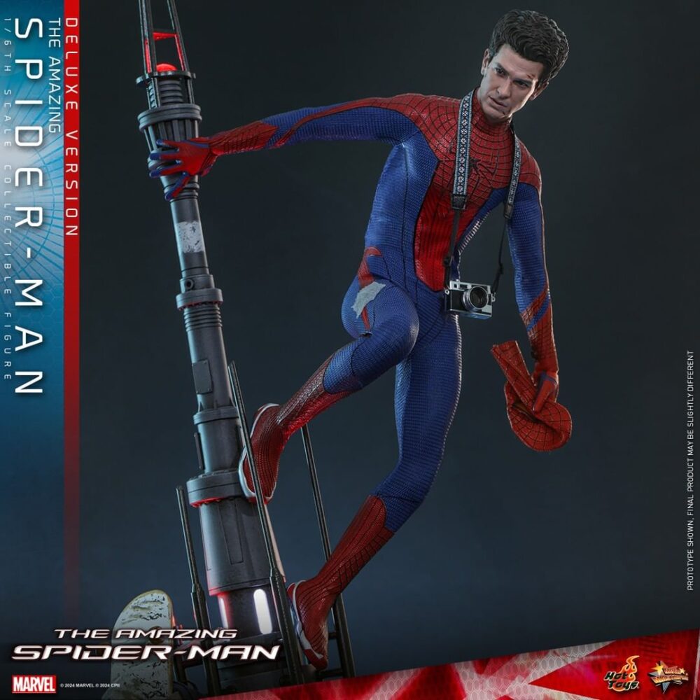 Figura de acción articulada de 30 cm del personaje THE AMAZING SPIDER-MAN DELUXE MASTERPIECE 16 HOT TOYS de Sideshow