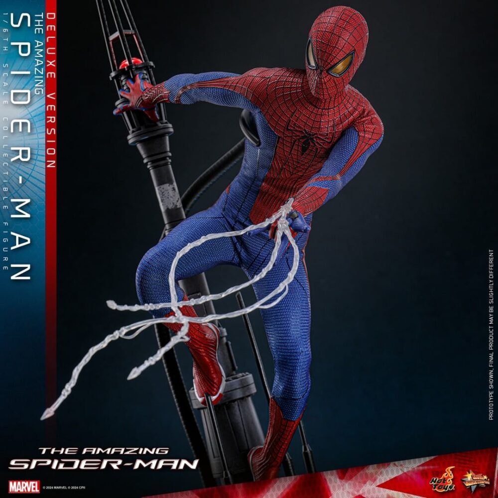 Figura de acción articulada de 30 cm del personaje THE AMAZING SPIDER-MAN DELUXE MASTERPIECE 16 HOT TOYS de Sideshow