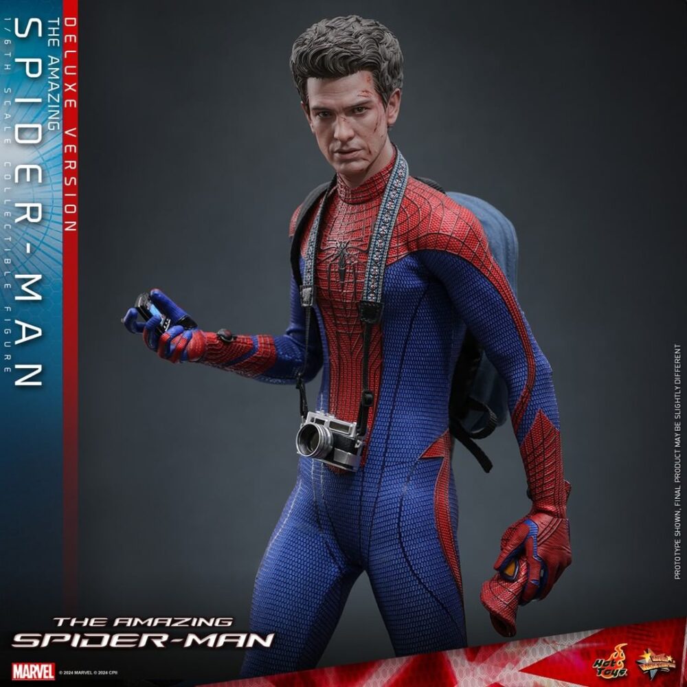 Figura de acción articulada de 30 cm del personaje THE AMAZING SPIDER-MAN DELUXE MASTERPIECE 16 HOT TOYS de Sideshow