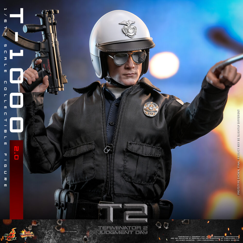 Figura de acción articulada de 30 cm del personaje T-1000 2.0 TERMINATOR 2 MOVIE HOT TOYS 1/6 de HOT TOYS