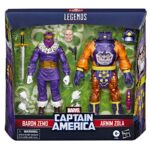 Pack de 2 figuras de acción articulada de 16 cm del personaje BARON ZEMO & ARNIM ZOLA CAPTAIN AMERICA MARVEL LEGENDS SERIES de HASBRO