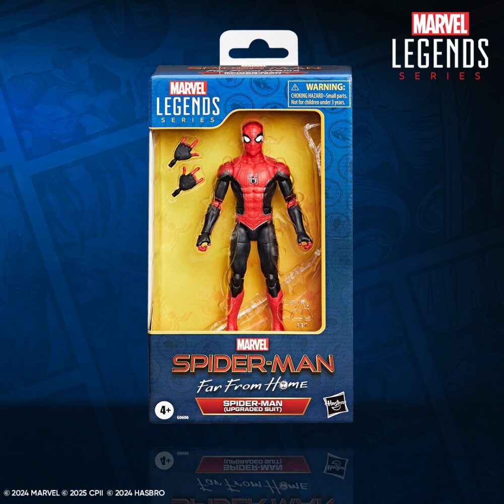 Figura de acción articulada de 16 cm del personaje SPIDER-MAN UPGRADED SUIT MARVEL LEGENDS de HASBRO