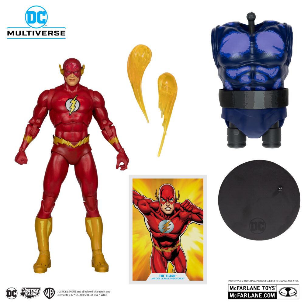 Figura de acción articulada de 17 cm del personaje FLASH JUSTICE LEAGUE TASK FORCE DC MULTIVERSE de MCFARLANE TOYS