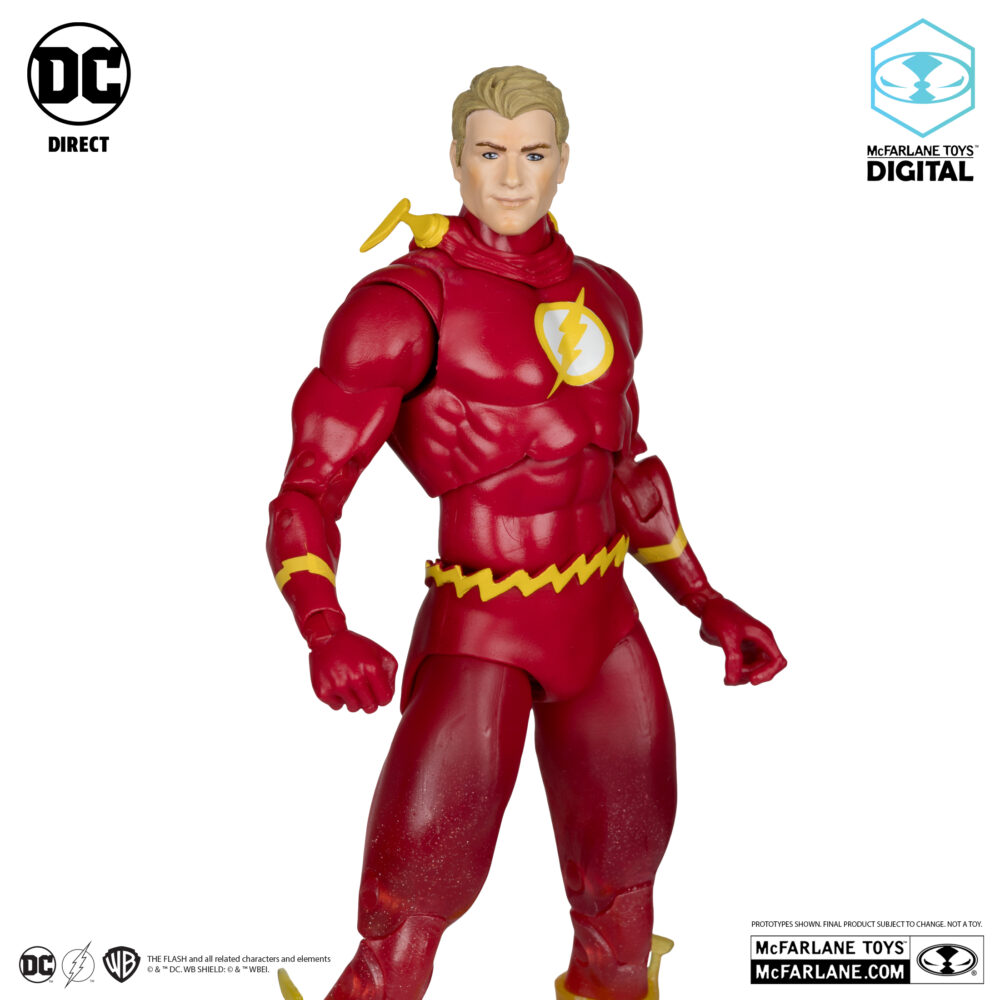 Figura de acción articulada de 16 cm del personaje THE FLASH SPEED FORCE PLATINUM EDITION DIGITAL COLLECTIBLE de MCFARLANE TOYS