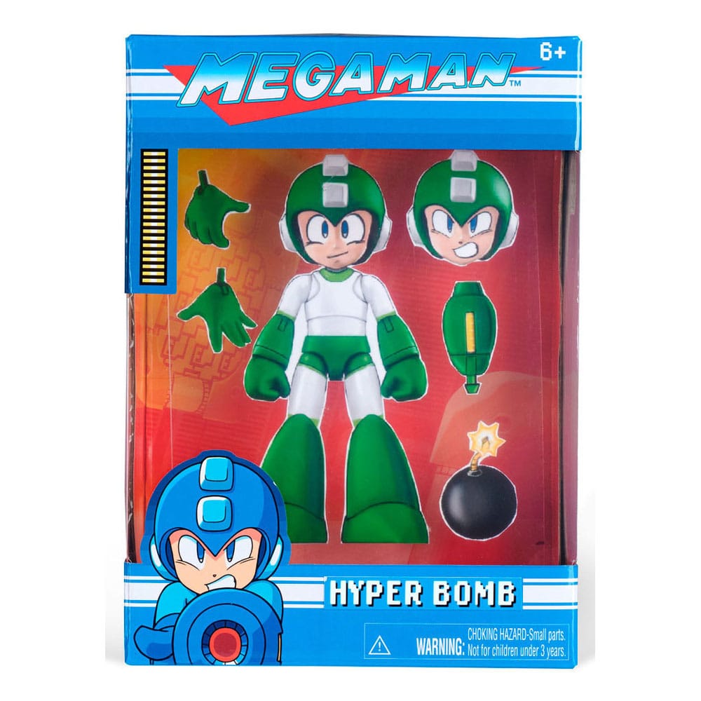 Figura de acción articulada de 14 cm del personaje HYPER BOMB MEGA MAN de JADA TOYS