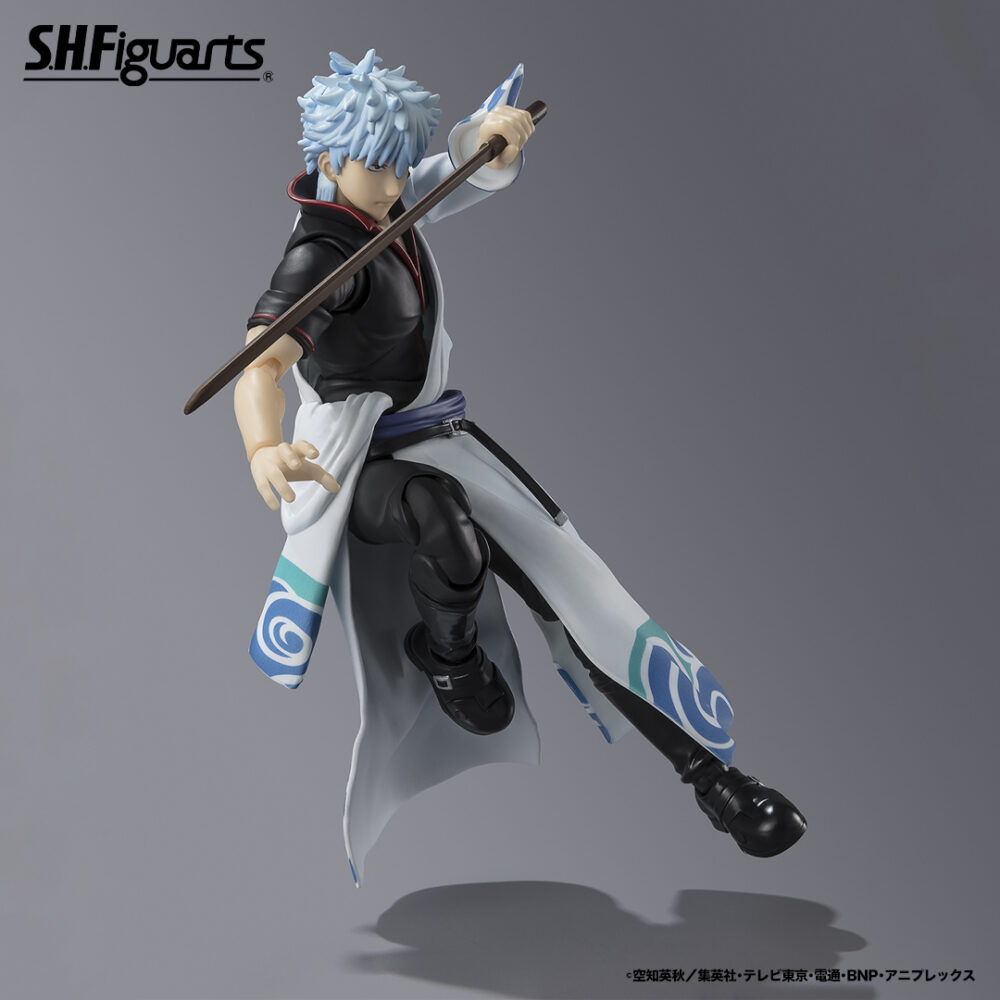 Figura de acción articulada de 16 cm del personaje SAKATA GINTOKI GINTAMA SH FIGUARTS de Tamashii Nations