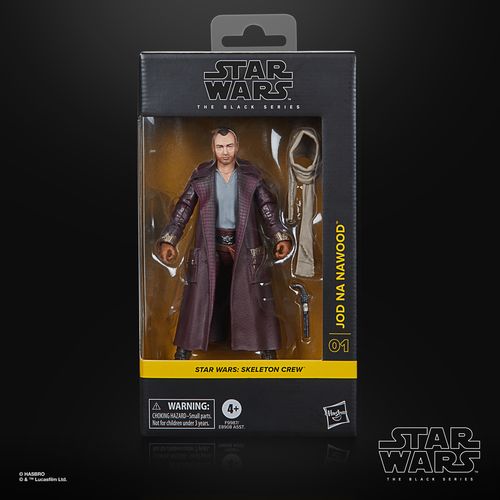 Figura de acción articulada de 16 cm del personaje JOD NA NAWOOD STAR WARS SKELETON CREW BLACK SERIES de HASBRO