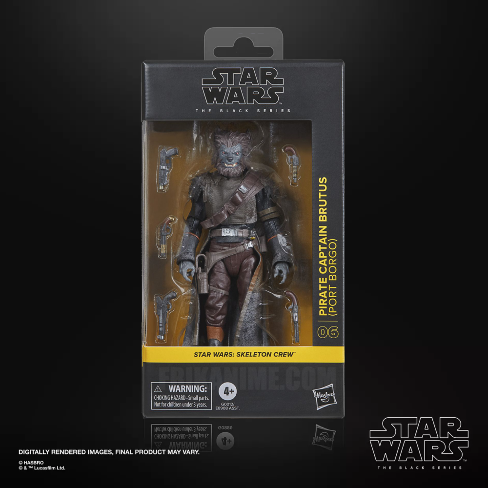 Figura de acción articulada de 16 cm del personaje PIRATE CAPTAIN BRUTUS PORT BORGO STAR WARS BLACK SERIES de HASBRO