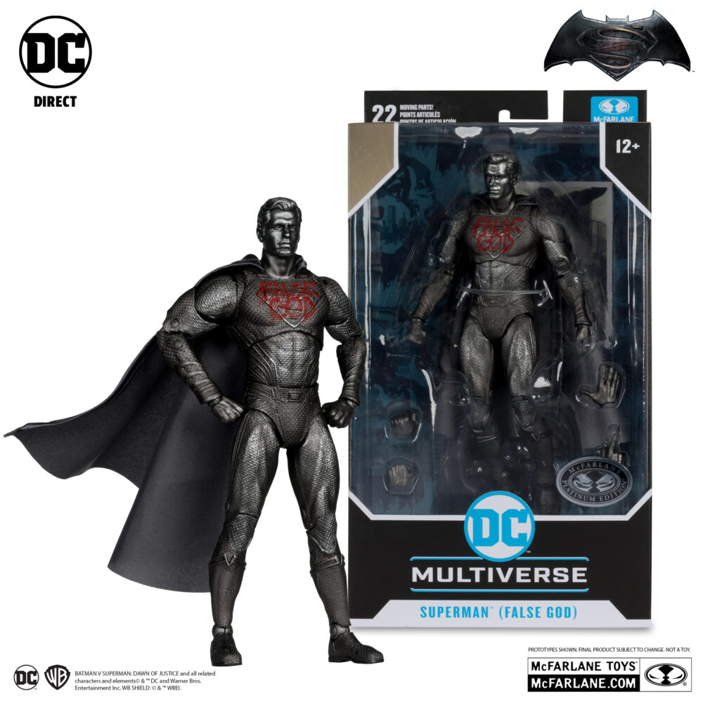 Figura de acción articulada de 16 cm del personaje BATMAN ARMORED PLATINUM EDITION (BATMAN VS SUPERMAN) de MCFARLANE TOYS