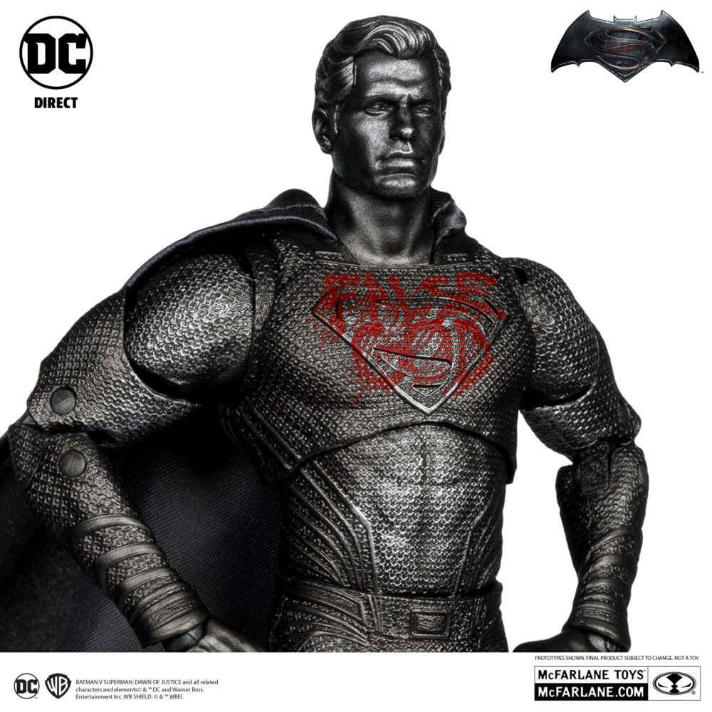 Figura de acción articulada de 16 cm del personaje BATMAN ARMORED PLATINUM EDITION (BATMAN VS SUPERMAN) de MCFARLANE TOYS