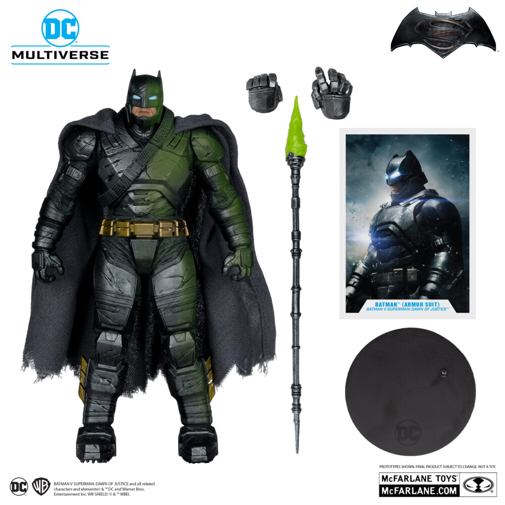 Figura de acción articulada del personaje BATMAN ARMORED PLATINUM EDITION (BATMAN VS SUPERMAN) de MCFARLANE TOYS