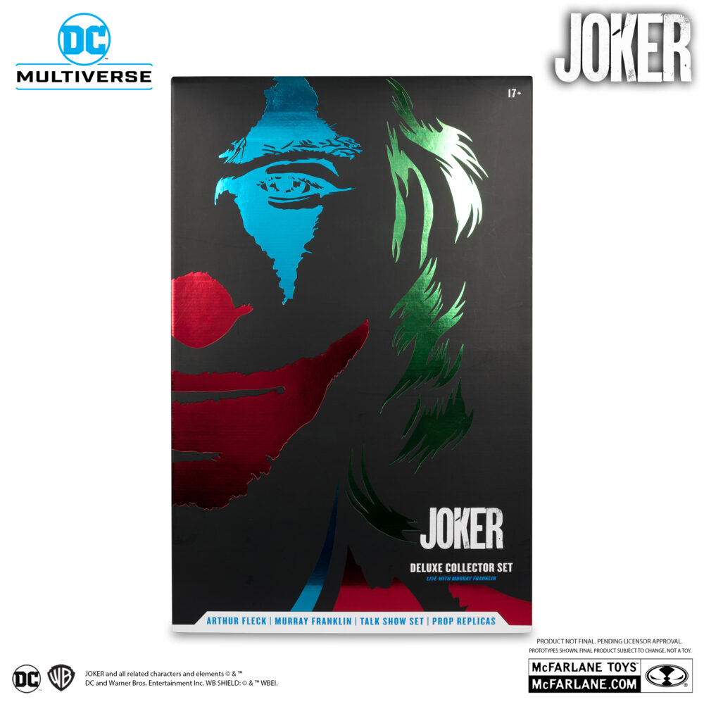 PACK DE VARIAS FIGURAS CON UN SET Y VARIOS ACCESORIOS DE JOKER DELUXE COLLECTOR SET DE MCFARLANE TOYS