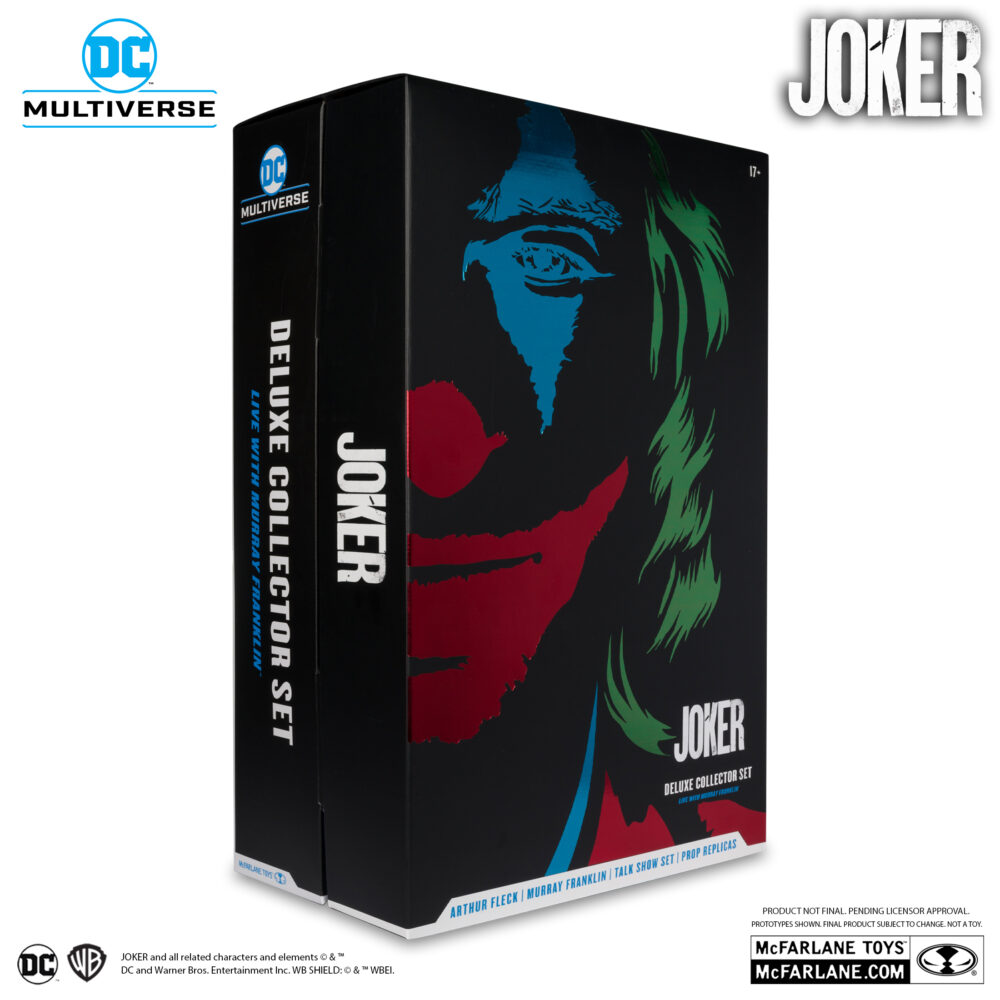 PACK DE VARIAS FIGURAS CON UN SET Y VARIOS ACCESORIOS DE JOKER DELUXE COLLECTOR SET DE MCFARLANE TOYS