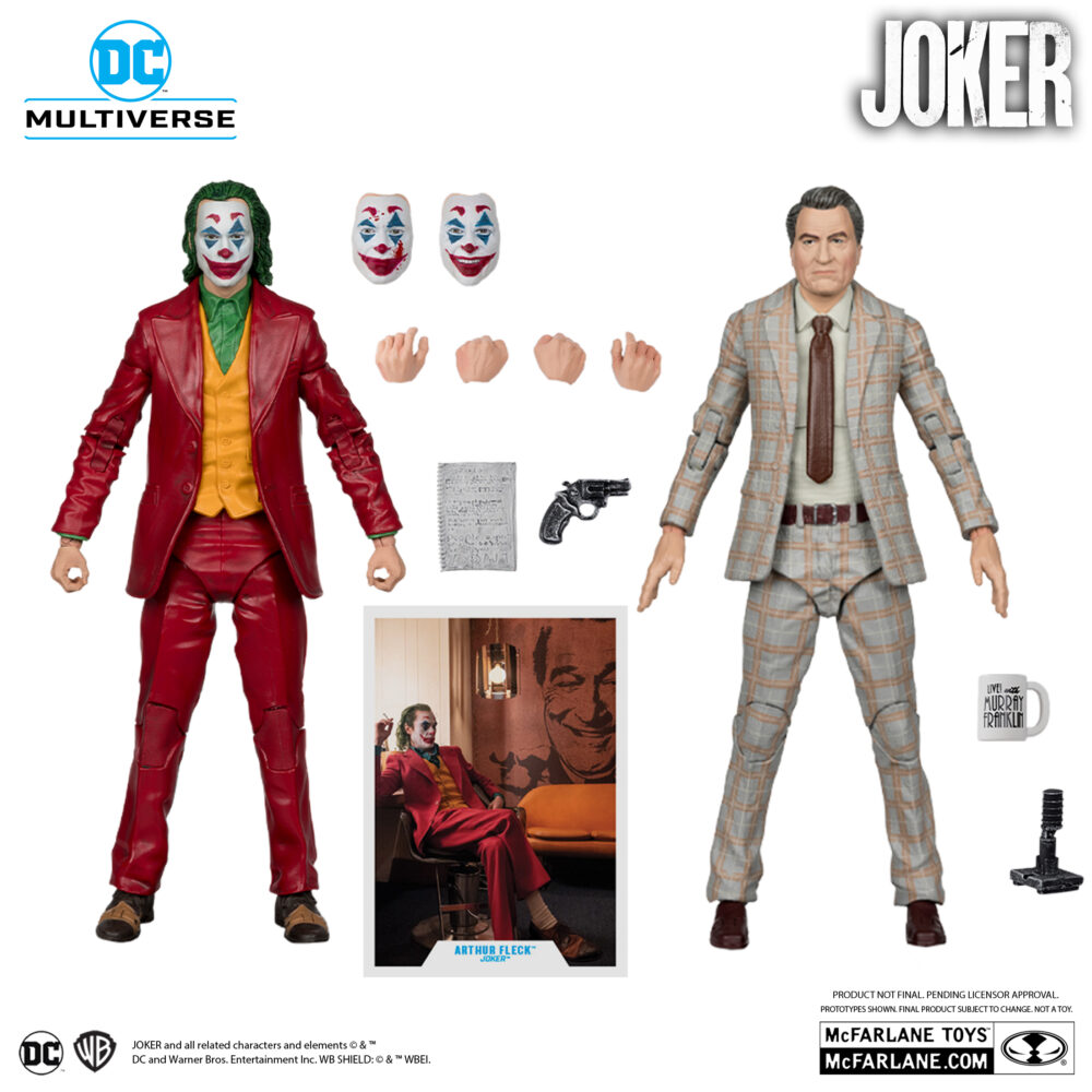 PACK DE VARIAS FIGURAS CON UN SET Y VARIOS ACCESORIOS DE JOKER DELUXE COLLECTOR SET DE MCFARLANE TOYS