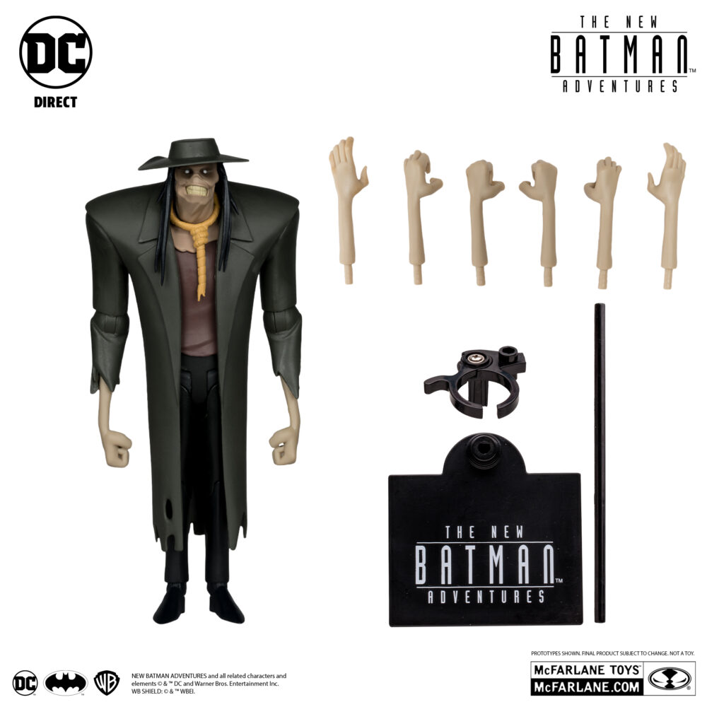 Figura de acción articulada de 16 cmd el personaje SCARECROW (THE NEW BATMAN ADVENTURES) de MCFARALNE TOYS