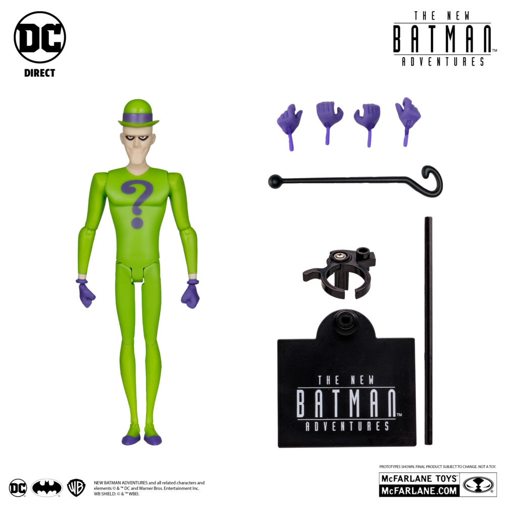 Figura de acción articulada de 16 cm del personaje THE RIDDLER (THE NEW BATMAN ADVENTURES) de MCFARALNE