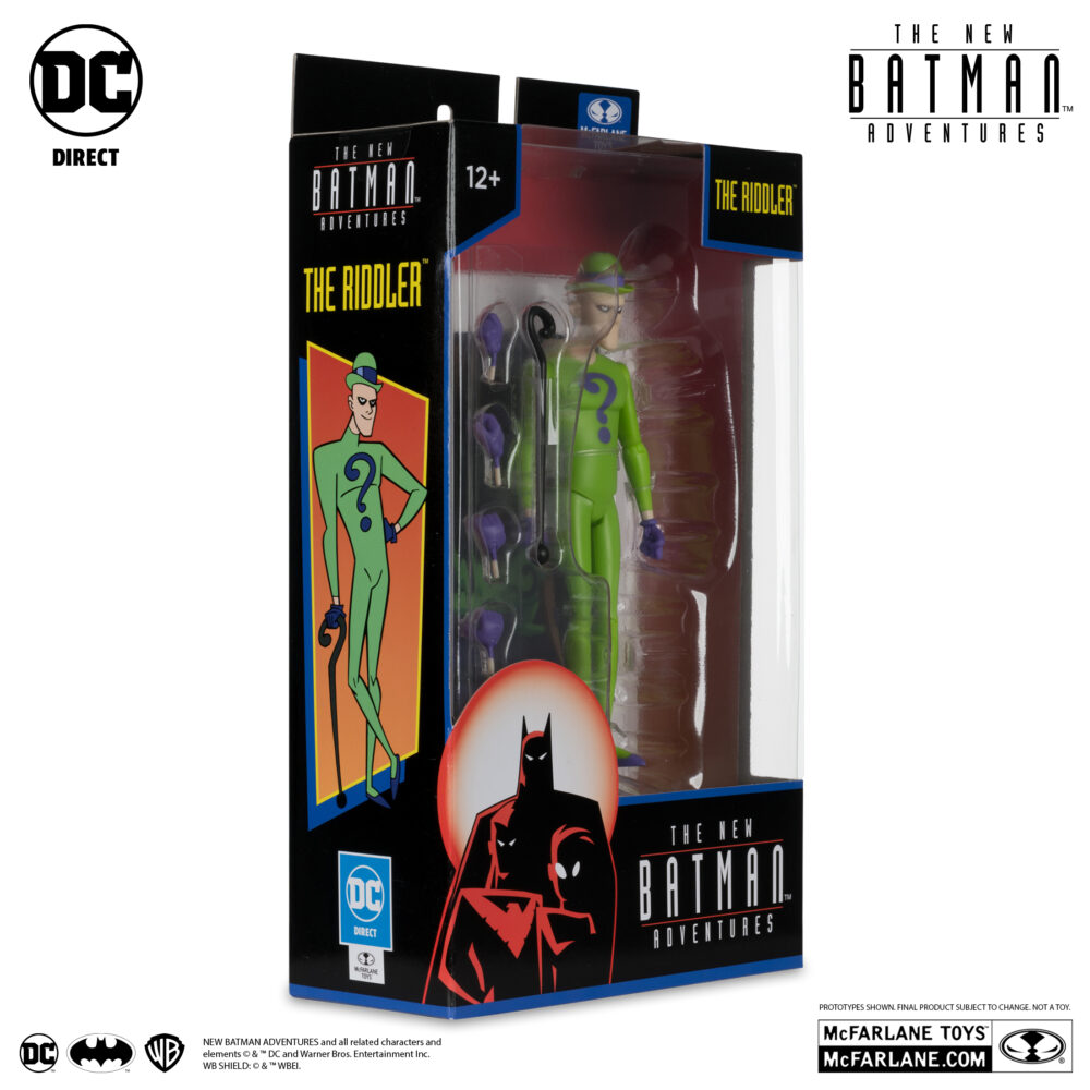 Figura de acción articulada de 16 cm del personaje THE RIDDLER (THE NEW BATMAN ADVENTURES) de MCFARALNE