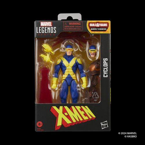 Figura de acción articulada de 16 cm del personaje CYCLOPS BAF NEMESIS X-FORCE MARVEL LEGENDS de HASBRO