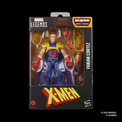 Figura de acción articulada de 16 cm del personaje FABIAN CORTEZ BAF NEMESIS X-MEN MARVEL LEGENDS de HASBRO